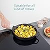 Navaris Sarten Hierro Fundido Induccion 25 cm - Sartenes de Hierro Fundido Induccion Vitrocerámica Horno Barbacoa Cocina de Gas - Sartén Antiadherente 25 cm con 2 Asas - Cast Iron Pan #4