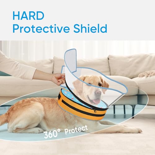 Image of Supet Sponge Dog Cone Collar Stop Licking After Surgery, Dog Donut Collar
