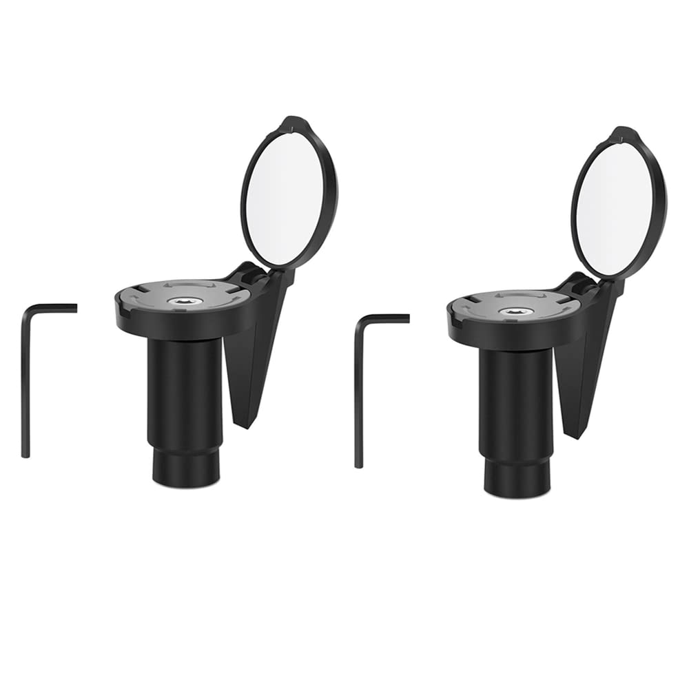 2PCS Bicycle Handlebar Blockage Folding Rearview Mirror Road Handlebar Blockage Convex Reflector Mountain Bike Equipment
