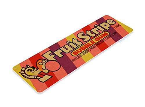Tinworld Tin Sign: Fruit Stripe Bubble Gum Retro Metal Decor B718 image 5