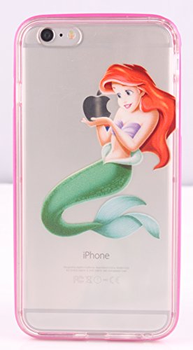 Princess Holding Transparent Silicone Case with Solid Bumper