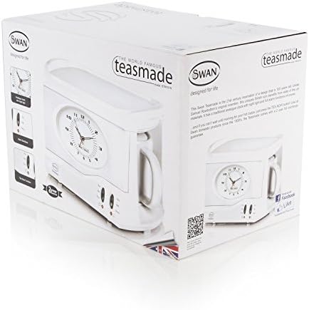Swan Products Swan Vintage Teasmade with Alarm Clock, 600 ml by Ltd