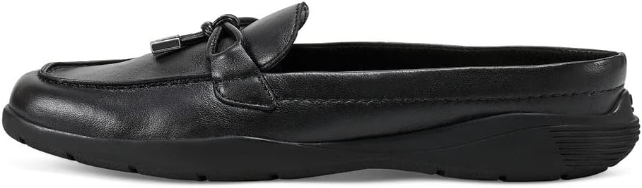 Easy Spirit Women's Patti Mule, Black Leather, 11 Wide