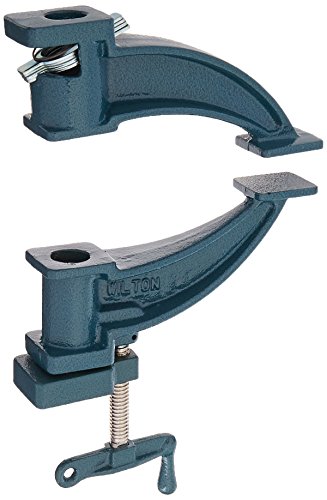 Wilton 14870 530, Steel Pipe Clamp Fixture, Deep-Throat, 3/4-Inch Threaded Pipe