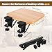 DAJAVE Ergonomics Desk Extender Tray, 9.4x9.1Inch Clamp On Desk Shelf, Foldable Table Extender for Desk, Table Desk Arm Rest, Keyboard Drawer Tray for Office and Home, Workstation Organizer