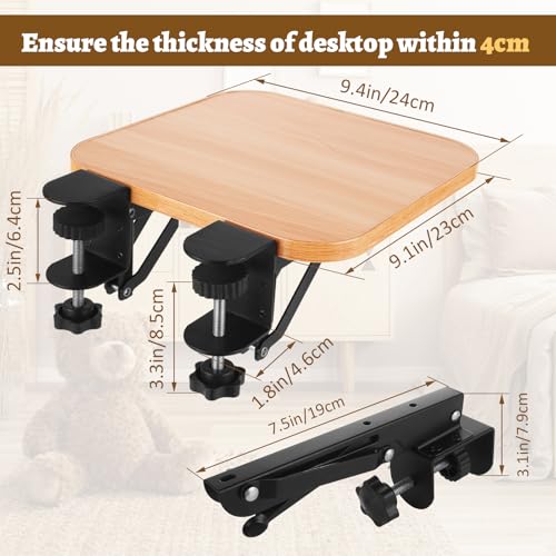 Extensor de mesa plegable para escritorio ergonómico y soporte de teclado DAJAVE 2