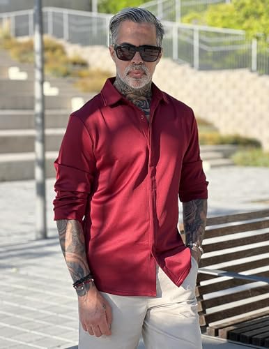 COOFANDY Mens Long Sleeve Wrinkle Free Shirts Casual Button Down Shirt Stretch Dress Shirt2