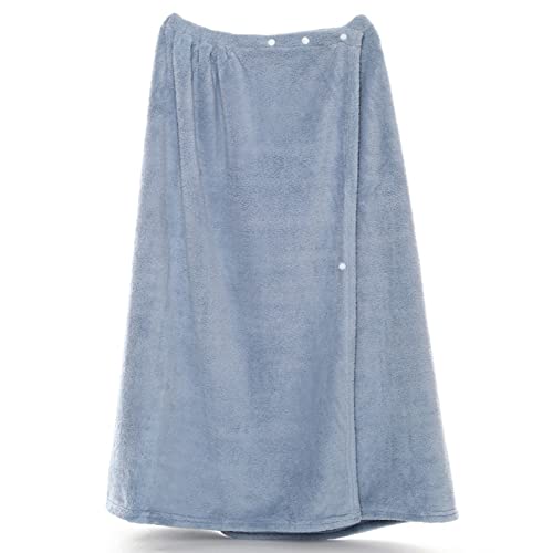 OTTCFRN ラップタオル大人用 プールタオル 80cm 男の子 女の子 巻きタオル 速乾 超吸水性 いサイズ 風呂用サウナ 着るシャワー超吸水水泳 温泉湯浴み着 (青い)