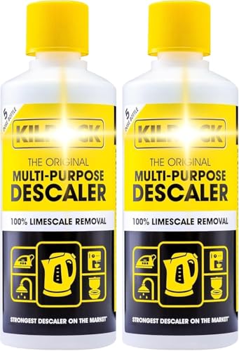Kilrock Big K Multi-Purpose Descaler 2x400ml (10 Doses) - Kilrock Limescale Remover to Descaling Kettles, Shower Heads & Coffee Machines - Biodegradable and Phosphate Free