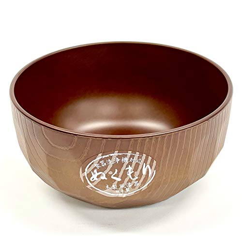 Japanese Soup Bowl Miso Soup Cup Soup Mug for Noodle Rice Cereal Dishwasher safe Durable Made in Japan 1pc Hexa Wood Grain Pattern Large 5 x 26 in