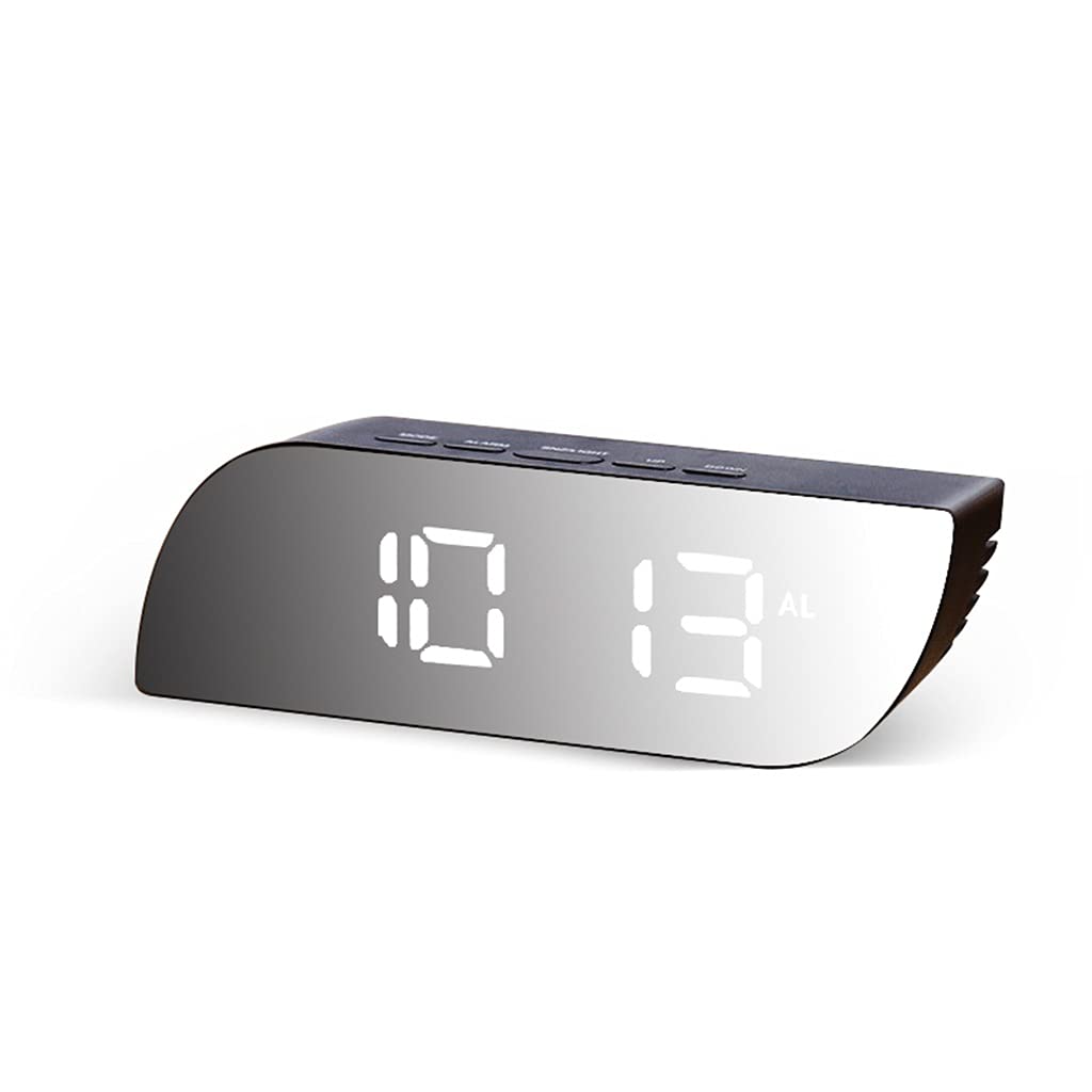 Orologio digitale LED Luci notturne Temperatura Snooze Funzione Sveglia USB Tavolo Scrivania Orologio Casa (E 1)