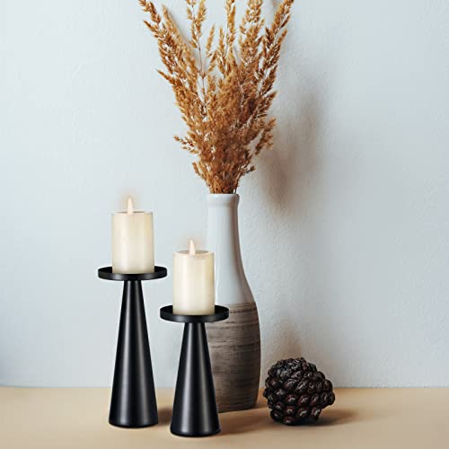 Matte Black Candle Holders