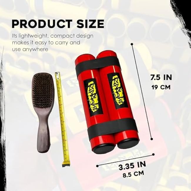 RipStick, Workout Equipment for Joint Rehab, Shoulder and Resistance Training, Muscle Building and Core Workout Equipment with 6 Adjustable Resistance Bands