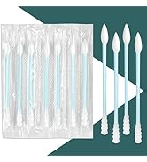 500 Count Cotton Swabs Individually Wrapped, Travel Cotton Swabs, Cotton Stick, Spiral Pointed Co...