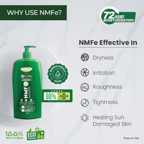 Image of NMF-E Body Lotion | Body Moisturiser for Dry Skin | Natural Moisturising Factors | Quick-Absorbing & Non-Greasy | For Women & Men | 1000 ml