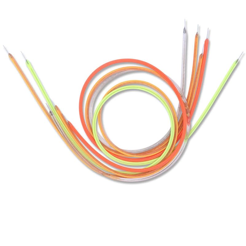 Elastyczny filament LED 3 V żarówka Edisona LED filament dioda COB LED elastyczne części lampy dioda akcesoria do oświetlenia żarowego, czerwony, 300 mm (11,8 cala) - 10 szt