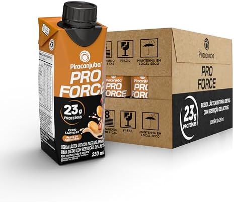 Bebida Proteica Piracanjuba ProForce 23g Amendoim - 12 Unidades