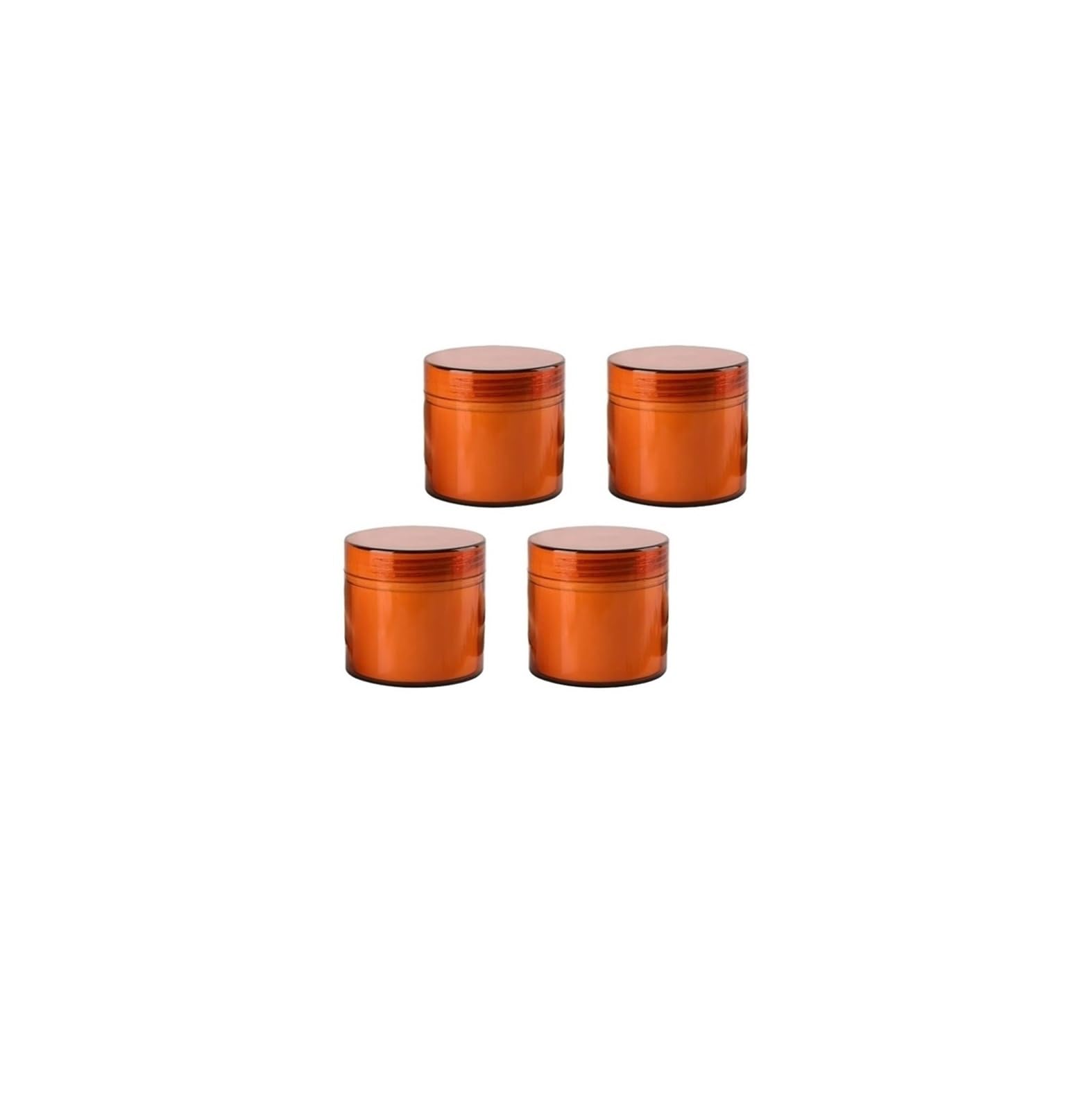 dfEDRd Plastic Cosmetic Jar, Pack of 4, Empty White 100 g with Screw Lid, ml Container for Lotions Cream