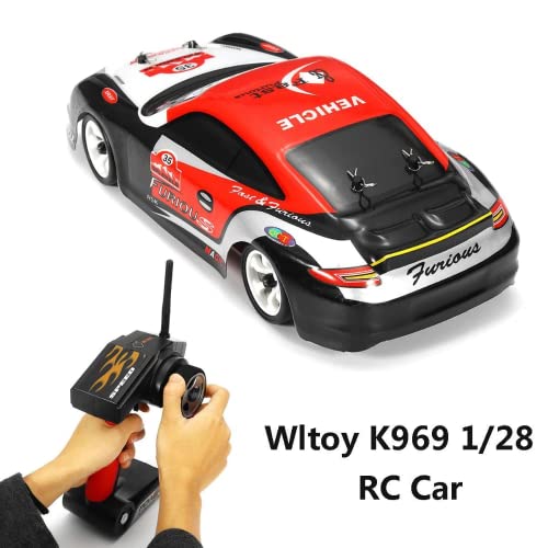 WLTOYS K969 1:28 2.4G 4WD RC Car Alloy Brushed Remote Control Racing Crawler RTR Drifting Toys Models Toys for Kids (K969 1B) - Image 4