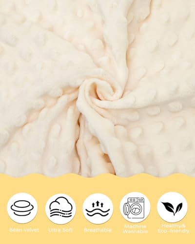 Image of ALVABABY Toddler Pillowcase Kids Pillow Cover Bean Velvet Soft Warm 2 Pack Fit 13 inchx 18 inch or 12 inchx16 inch Envelope for Girl Boy Travel