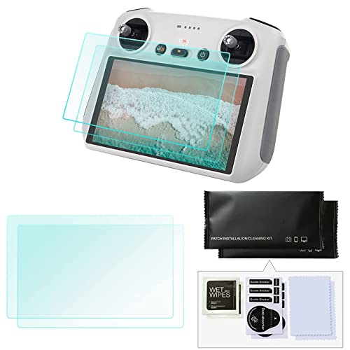 LTSKY Film de protection d'écran pour télécommande Mini 3 Pro/Mini 3, film trempé HD anti-déflagrant et anti-rayures 9H pour télécommande DJI Mini 3 Pro/Mini 3 Rc (2 PCS) Cover