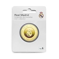 MOCIWORLD – Real Madrid – Sonderedition mit Vereinswappen und Inschrift One Club One Color – Sammlerstück – Goldfarben – Offizielles Produkt