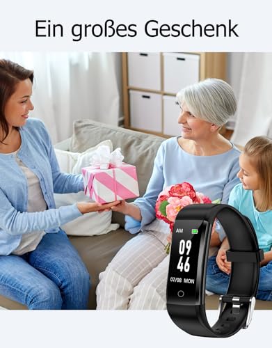 GRV Schrittzähler Uhr Ohne Bluetooth/App/Handy für Damen und Heren,Kinder Fitness Tracker Fitnessuhr mit Schrittzähler Kalorienzähler,Schlafüberwachung,IP68 Wasserdicht