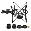 Generic Microphone Shock Mount Zinc Alloy Anti Vibration Secure Support for Recording Station Studio Fits Most Condenser Microphones (Black) #5
