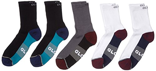 Globe Evan Crew Sport, Calzini Uomo, Bianco, 7-11