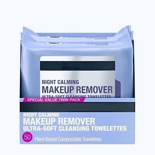 Cleansing Towelettes (25 ct., 5 pk.) Makeup Remover & Night Calming
