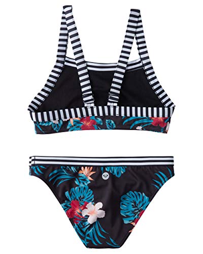 Image of Roxy Girls' Island Trip Crop Top Swimsuit Set