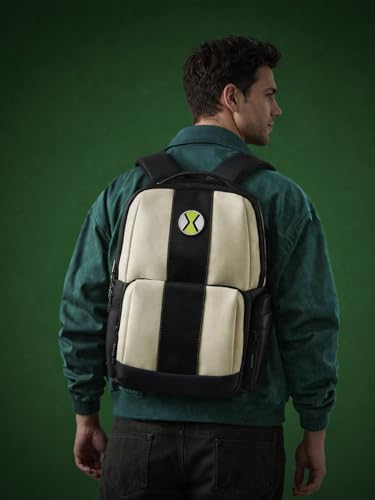 Image of The Souled Store Ben 10: Omnitrix Backpacks | Official Cartoon Network Merchandise | Premium Water-Resistant Laptop Bag with Iconic Graphic | Durable Urban Travel Rucksack for Men & Women