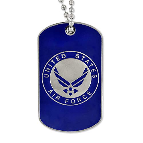 PinMart Military USAF Air Force Engravable Custom Personalized Dog Tag Gift