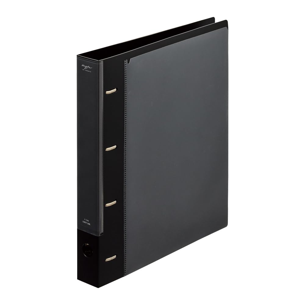 リヒトラブ myfa 推し活 4穴リング コレクションファイル A4 ジェットブラック F3300-24