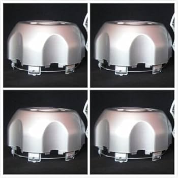 Amazon.com: NIZMA 4 tapas centrales de rueda plateadas