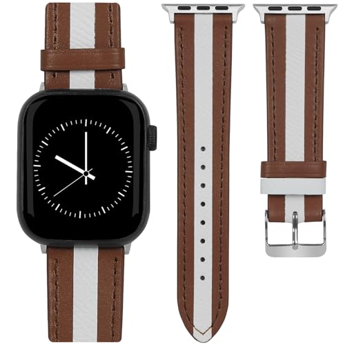 Apple Watch Band for Women,Compatible with Apple Watch Band 44mm 42mm 40mm 38mm,Leather Replacement Band Compatible with Apple Watch Series 6/5/4/3/2/1, iWatch SE