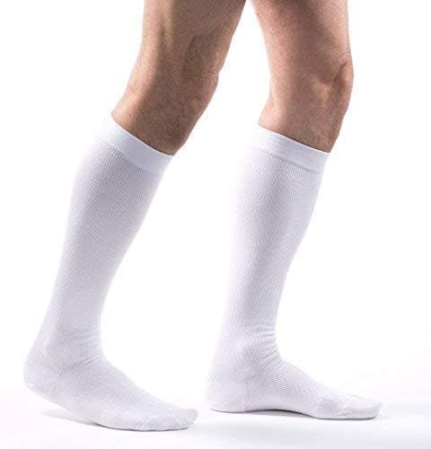 Allegro Unisex 20-30 mmHg Essential 111 Cotton Compression Sock - Calf High, Walking Support Sock, Compression Athletic Sock Allegro Unisex 20-30 mmHg Essential 111 Cotton Compression Sock - Calf High, Walking Support Sock, Compression Athletic Sock
