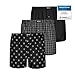 Produktbild Snocks American Boxershorts Herren (3er Pack) Unterhosen Männer (Schwarz Mix, XXL)