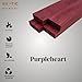 4 Pieces Purpleheart Exotic Hardwood Lumber Boards 3/4