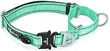 DEYACE Martingale Collar for Dogs, Quick Release Buckle Adjustable Reflective Nylon Prevents Slippin