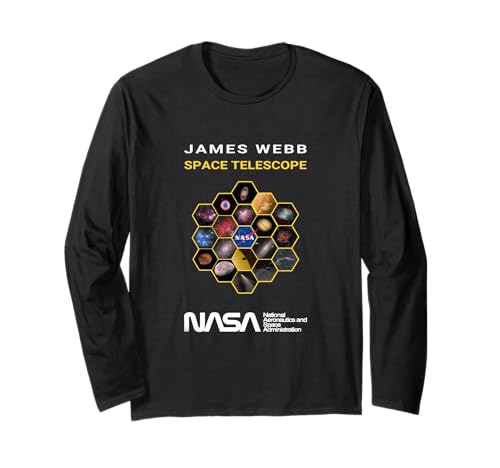 NASA James Webb Space Telescopio JWST Worm Insignia ESA CSA Manga Larga