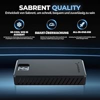 SABRENT Rocket XTRM 5 2TB Tragbare SSD – Thunderbolt 5 Externe Festplatte, 80Gbps Verbindung, bis zu 64Gbps Geschwindigkeit, kompatibel mit TB4/TB3/USB4/USB 3.2, Aluminium & Silikon (SB-XTM5-2TB) – Ansicht 5