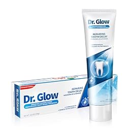 Dr. Glow Adult Cavity Repair Toothpaste, Cavity Reversing Hydroxyapatite Toothpaste, Cavity Filler for Tooth Remineralization, Tooth Decay Treatment Repair, Enamel Repair Cavity Remover, Fluoride Free