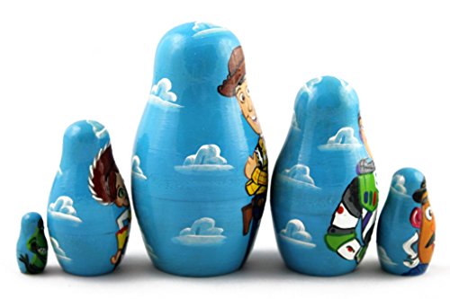 Matryoshka Matrioska Babuska Russian Nesting Wooden Doll Toy Story Matryoshika Babushka 5 Pcs Stacking Hand Painting Beautiful Nested Craft Matriosjka #TOP5
