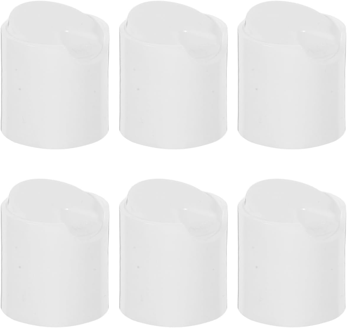 minkissy 6Pcs Lotion Bottle Caps Replacement Universal Plastic Flip Top Lids Shampoo Squeeze Bottle Topper Covers for Travel Size Toiletries & Cosmetic Dispenser