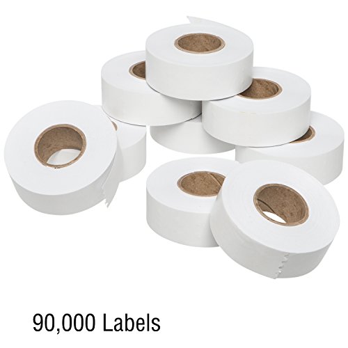 2216 Pricing Labels For Garvey 22-66/22-77/22-88 Two Line Pricing Gun 22-66, 10 Sleeve - 90 Rolls -White. #TOP2