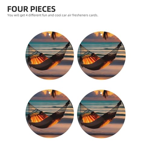 Hojas aromáticas para coche Sunset beach hammock miniatura 2