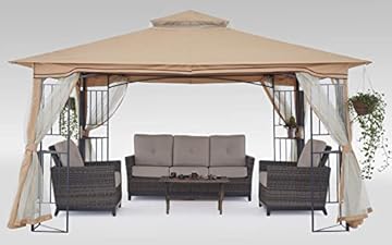 12x12 gazebo with netting