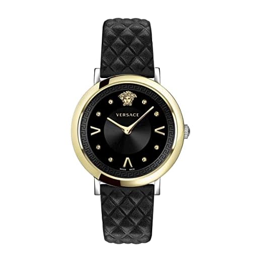 Versace Reloj Analógico para Mujeres de Cuarzo con Correa en Cuero VEVD007 21