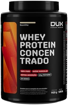 Whey Protein Concentrado Pote (900g) - Sabor Baunilha